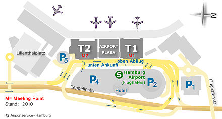 Flughafen Hamburg Ankunft